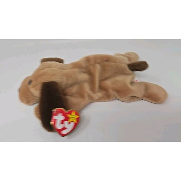 1993 Ty Beanie Baby TY Collectibles "Bones" Retired Brown Hound Dog BB22 - Picture 2 of 5